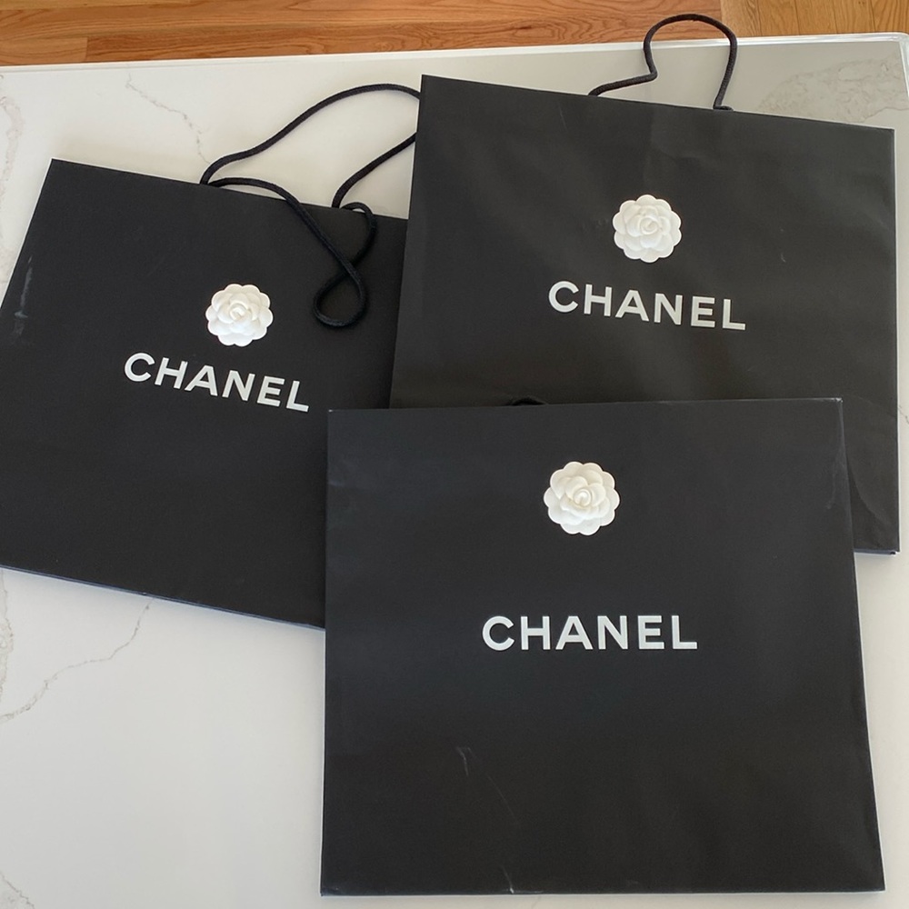 3 oversized CHANEL Gift/shopping bags